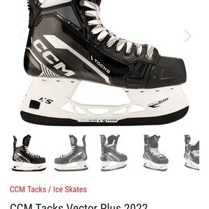 CCM Tacks Vector Plus 2022 Intermediate Ice Hockey Skates